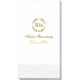 50th Anniversary Wreath Guest Towels Image 1 of 2